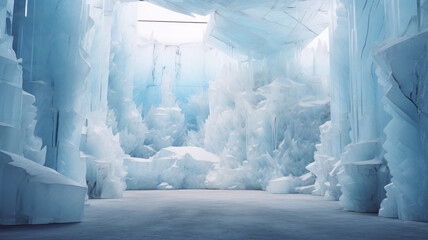 Glacier Gallery An art museum carved inside a glacier