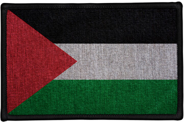 embroidered sewn patch flag of PALESTINE