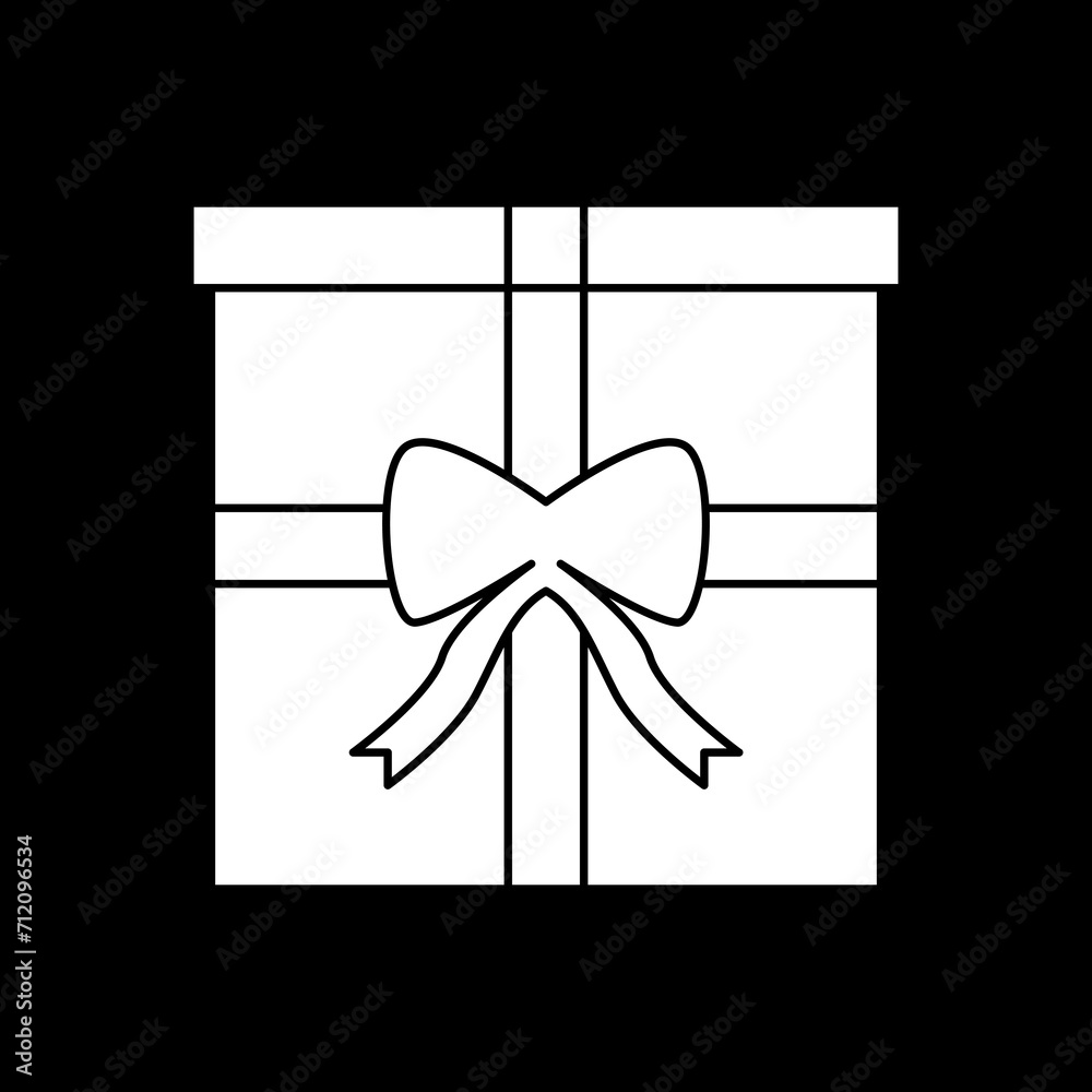 Wall mural gift box icon logo vector image