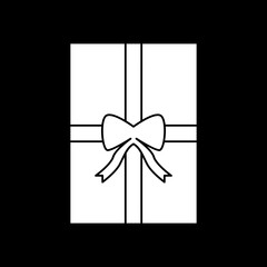 gift box icon logo vector image