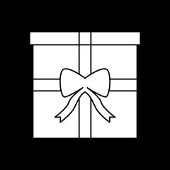 gift box icon logo vector image