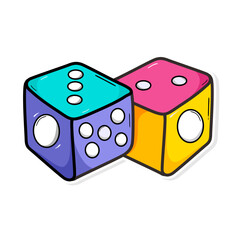 Baby toys doodle cartoon illustration. hand draw style