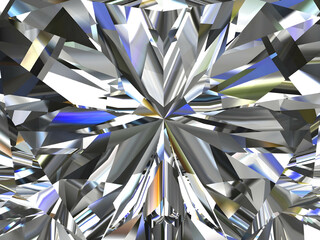 Realistic diamond texture close up, 3D illustration. (high resolution 3D image)