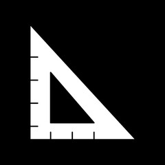 ruler icon logo vector image