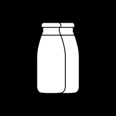 milk jar icon logo vector image