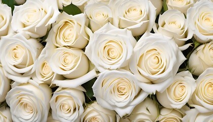white roses bouquet closeup background 