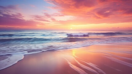 Fototapeta na wymiar waves cool ocean background illustration beach sea, summer serene, peaceful refreshing waves cool ocean background