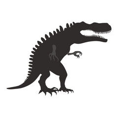 tyrannosaurus dinosaur cartoon charactor vector illustration