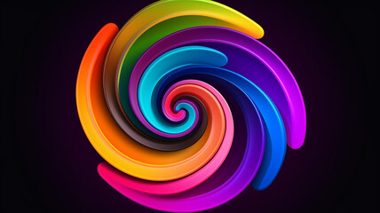 Fototapeta na wymiar Psychedelic Swirl Trippy Player A psychedelic swirl