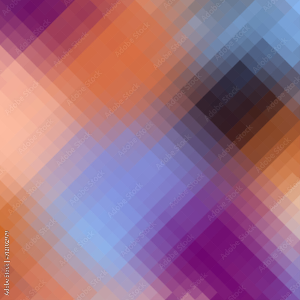 Poster Geometric abstract pattern in low poly style.