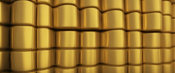 background of gold tiles