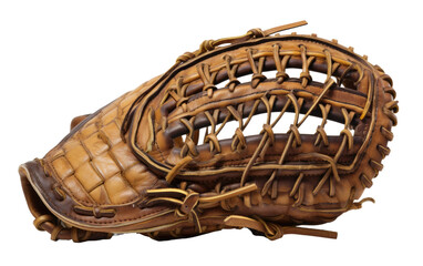 Mesopotamian Craft in a Baseball Glove on White or PNG Transparent Background