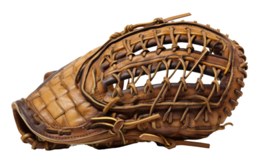 Mesopotamian Craft in a Baseball Glove on White or PNG Transparent Background