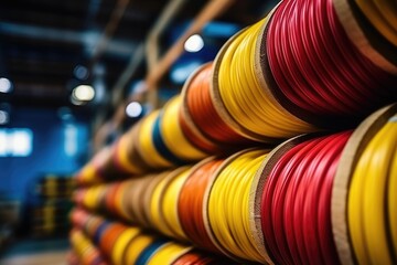 electrical wire for construction plumbing or infrastructure projects in factory professional photography