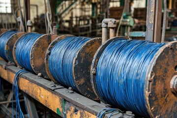 electrical wire for construction plumbing or infrastructure projects in factory professional photography
