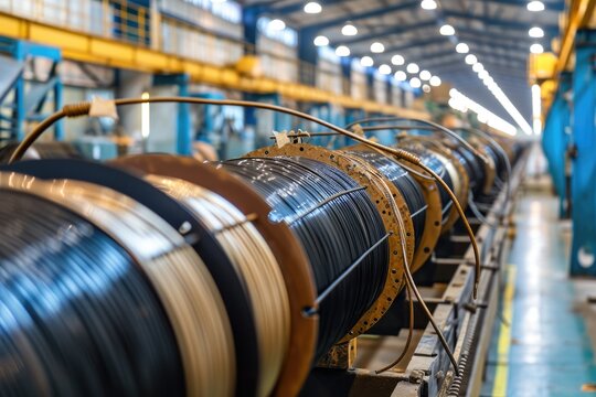 electrical wire for construction plumbing or infrastructure projects in factory professional photography
