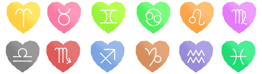 星座のハートアイコン※Affinity Designer作成svgファイル