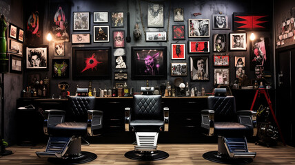 Edgy Punk Rock Salon An edgy punk rock salon