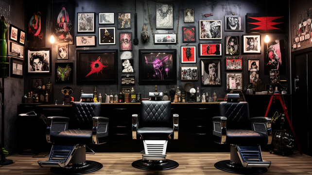 Edgy Punk Rock Salon An edgy punk rock salon
