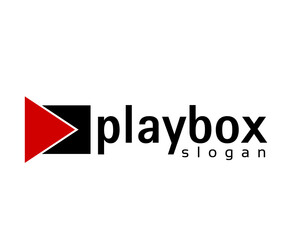company play box logo design template