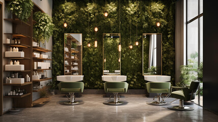 Lush Vertical Garden Beauty Lounge A beauty lounge