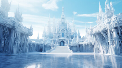 Ice Castle Beauty Palace An ice castlethemed beauty castle