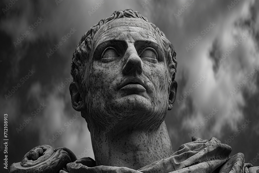 Poster a symbolic representation of machiavelli's political theories using stark contrasts.