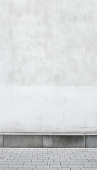 Fototapeta premium Textured Urban Wall with Pavement Background