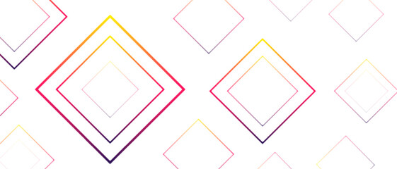 Abstract business presentation design with Red and Pink geometric square lines. Gradient with Colorful rotated lines. luxury gradient geometric random chaotic lines with many squares.