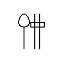 chopstick line icon