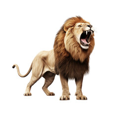 King of the Jungle: Majestic Roaring Lion