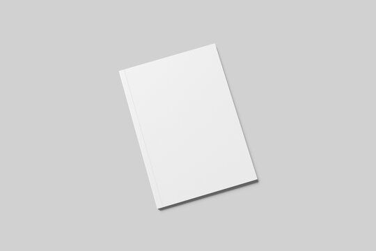 Blank A4 Magazine Mockup White