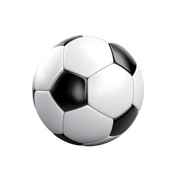 Classic Soccer Ball: Black and White Design
