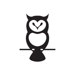 owl logo design icon vector