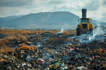 The pollution that comes from trash burning.