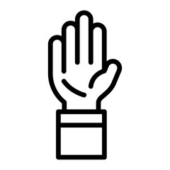 Raise Hand Icon Design