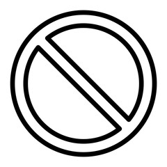 Forbidden Sign Icon Design