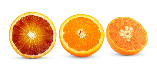 blood orange, tangerine, orange on transparent png