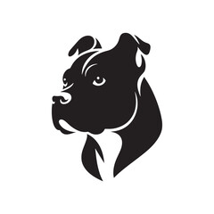 Bold and Beautiful: A Striking Array of Pitbull Dog Silhouettes Celebrating the Boldness and Attractiveness of the Breed - Monster Dog Silhouette - Powerful Pitbull Vector
