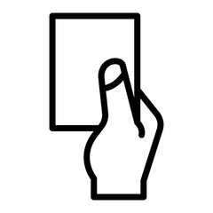 Yellow Card Icon Design