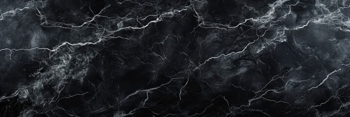 black chalkboard background with marbled texture - obrazy, fototapety, plakaty
