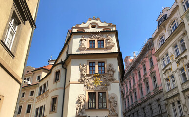 baroque street in Europe