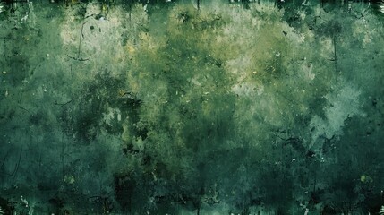Obraz na płótnie Canvas Edgy and distressed grunge textures where the dominant color is Green
