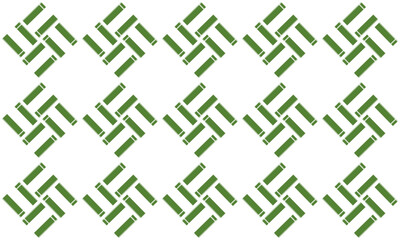 two tone green diamond checkerboard repeat horizontal strip pattern, replete image design for fabric printing
