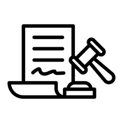 Legal Document Icon Design