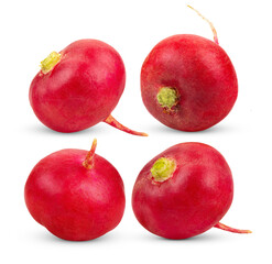 Red radish isolated on transparent png
