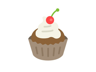 カップケーキのアイコンのイラスト
