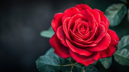 Fototapeta premium single red rose