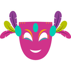 Mardi Gras Mask Illustration