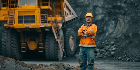 Worker geology in a coal mine